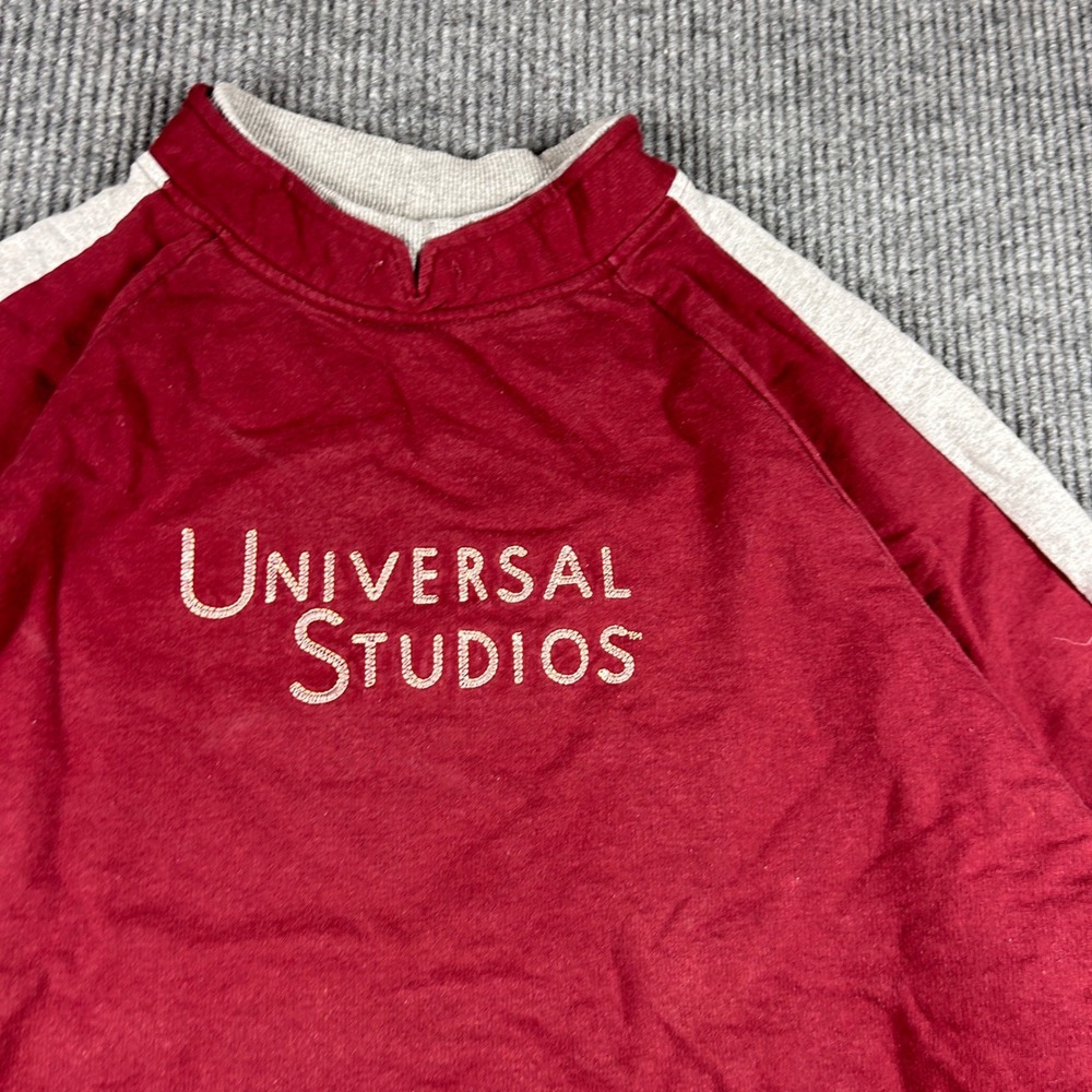 Universal Studios Sweatshirt Women's XL Vintage Grey Raglan Sleeve Embroidered